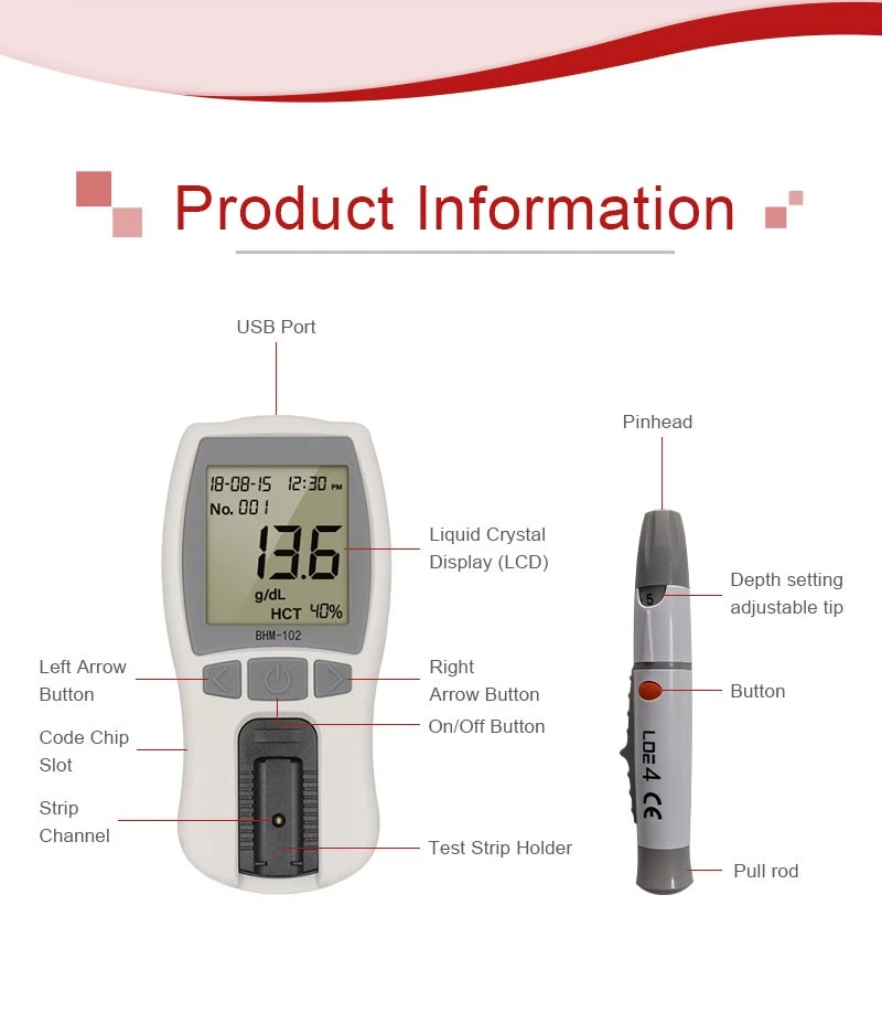 Hb Meter Hemoglobin Test Equipment