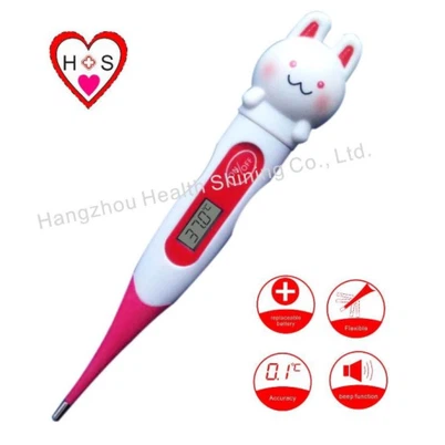 Cartoon Shaped Digital Thermometer Nrog Cov Lus Qhia Yooj Yim